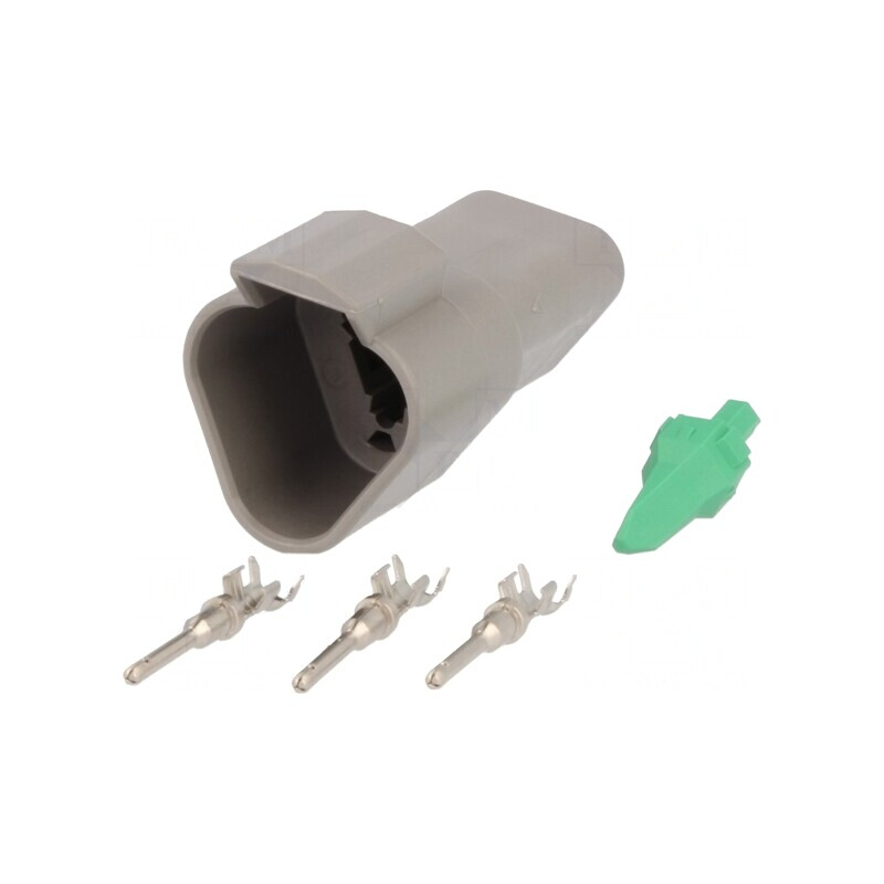 Conector cablu-cablu DT 3 pini crimpat | Electronic-mag.ro | Componente Electronice