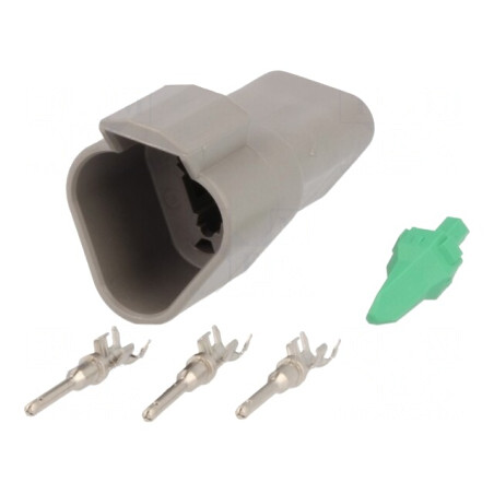 Conector cablu-cablu DT 3 pini crimpat | Electronic-mag.ro | Componente Electronice