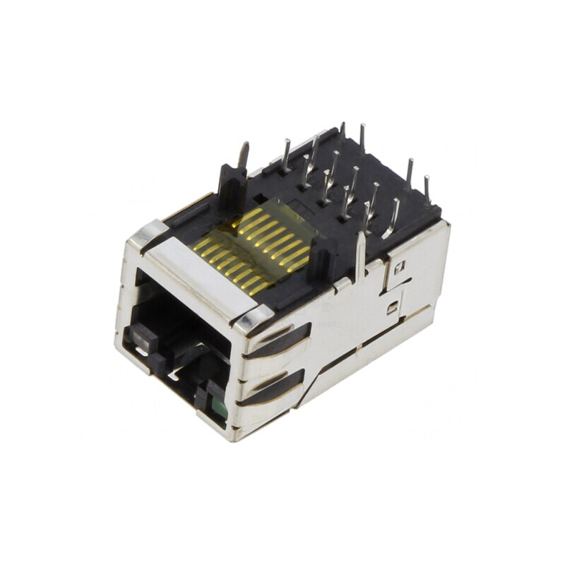 Soclu RJ45 8P8C Ecranat cu LED THT | Electronic-mag.ro | Componente Electronice Soclu RJ45 8P8C Ecranat cu LED THT | Electronic-mag.ro | Componente Electronice
