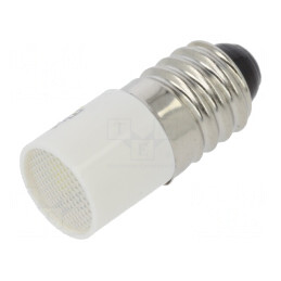 Lampă LED E10/T10 Albă 130V | Electronic-mag.ro | Componente Electronice