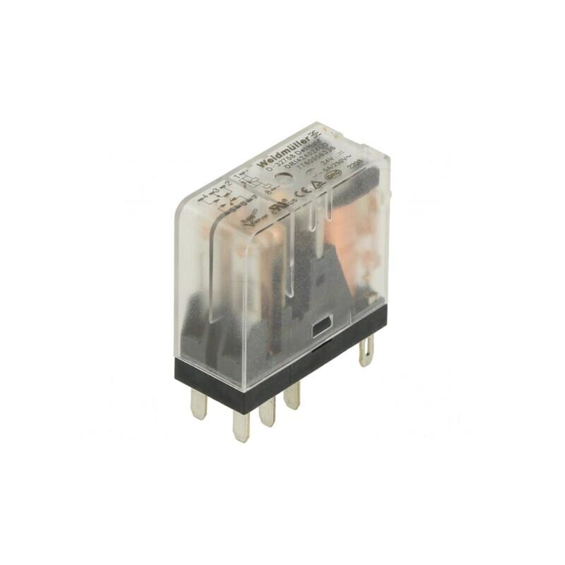 Releu Electromagnetic DPDT 24VDC 5A | Electronic-mag.ro | Componente Electronice