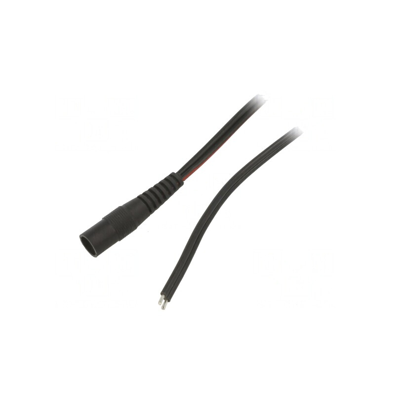 Cablu Alimentare DC 5,5/2,1 Negru 5m | Electronic-mag.ro | Componente Electronice