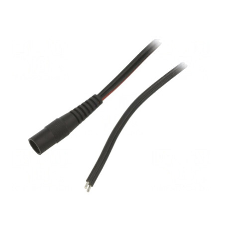 Cablu Alimentare DC 5,5/2,1 Negru 5m | Electronic-mag.ro | Componente Electronice