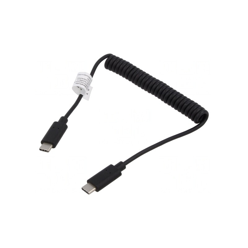 Cablu Power Delivery Spiralat USB 2.0 Negru | Electronic-mag.ro | Componente Electronice Cablu Power Delivery Spiralat USB 2.0 Negru | Electronic-mag.ro | Componente Electronice