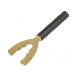 Mufă Furcă Banană 4mm 32A Neagră | Electronic-mag.ro | Componente Electronice