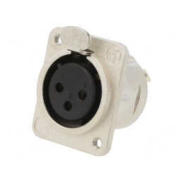 Conector Șasiu Femelă 3 Poli cu M3 | Electronic-mag.ro | Componente Electronice