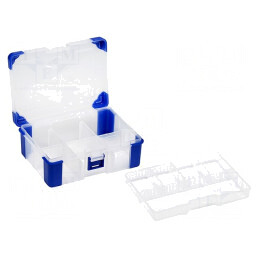 Container cu Partiții Polipropilenă 165x120x65mm | Electronic-mag.ro | Componente Electronice