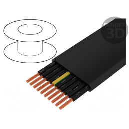 Cablu Electric Flexibil 10G1,5mm2 Cupru Negru | Electronic-mag.ro | Componente Electronice