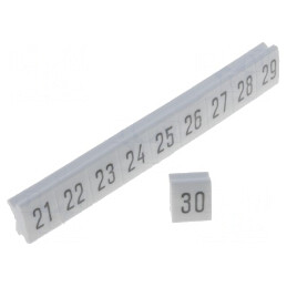 Bandă Marcaj Albă 5mm 250buc | Electronic-mag.ro | Componente Electronice