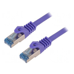 Cabluri de rețea patch cord S/FTP Cat 6a violet 5m | Electronic-mag.ro | Componente Electronice