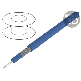 Cablu Electric Siliconic Albastru 8kV 1x1mm² | Electronic-mag.ro | Componente Electronice