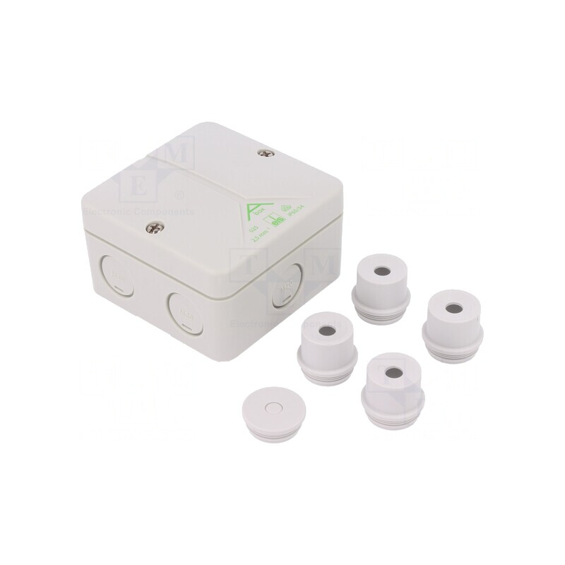 Cutie de Conexiuni 82x82x51mm Polistiren | Electronic-mag.ro | Componente Electronice