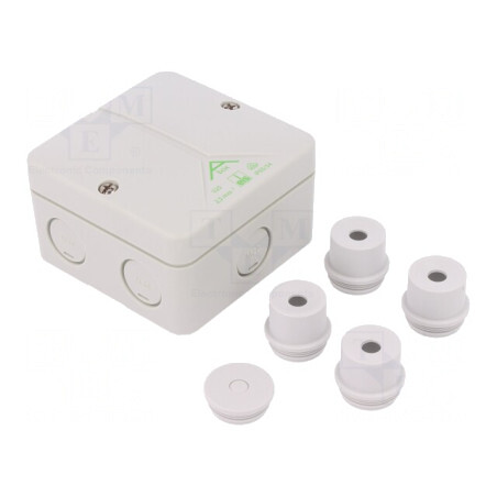 Cutie de Conexiuni 82x82x51mm Polistiren | Electronic-mag.ro | Componente Electronice