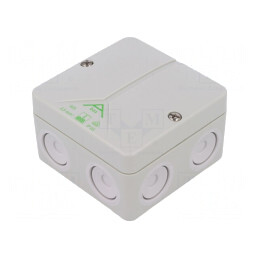 Cutie de conexiuni 80x80x52mm polistiren | Electronic-mag.ro | Componente Electronice