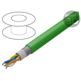 Cablu Ethernet Industrial 2x2x0,75mm2 PROFINET Cat 5e | Electronic-mag.ro | Componente Electronice