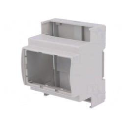 Carcasă pentru șină DIN 90x71x62mm gri 4 module | Electronic-mag.ro | Componente Electronice