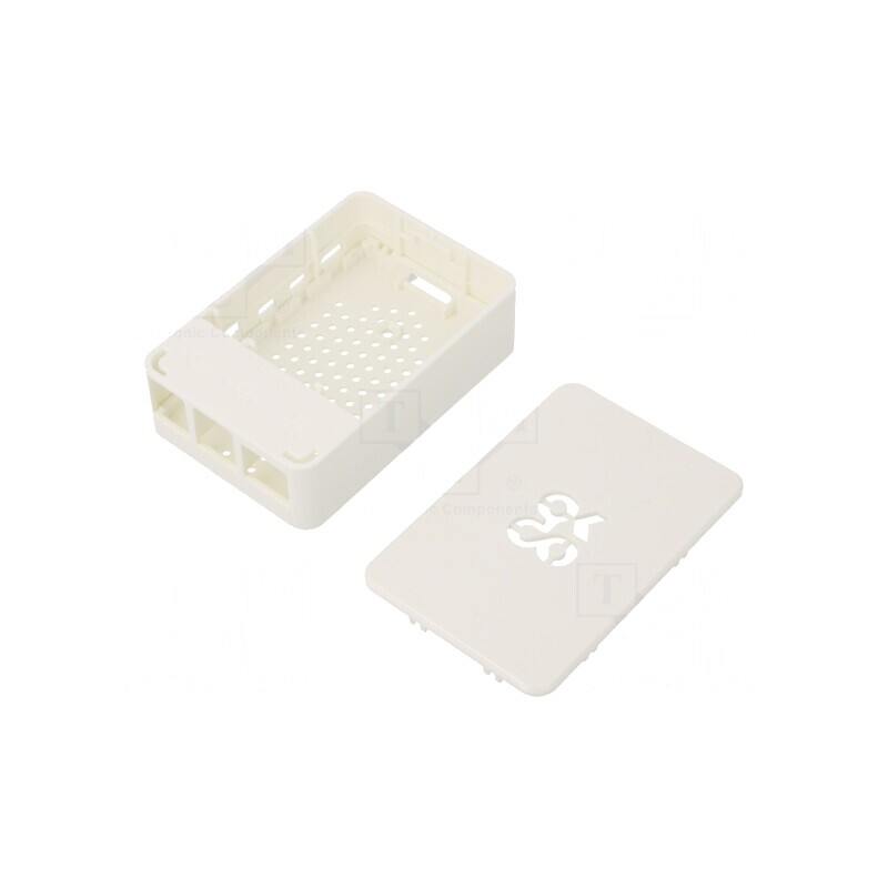 Carcasă Calculator Raspberry Pi 4 B Albă | Electronic-mag.ro | Componente Electronice