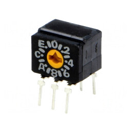 Întrerupător codificare HEX/BCD 16 Poz THT | Electronic-mag.ro | Componente Electronice