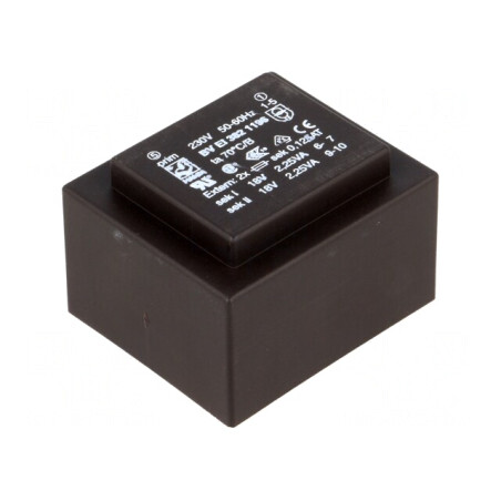Transformator încapsulat 4,5VA 230V 18V 125mA | Electronic-mag.ro | Componente Electronice