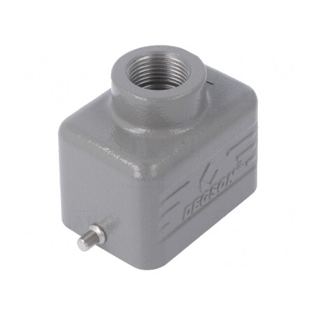 Carcasă pentru Conectori HDC D6B pe Cablu Drept | Electronic-mag.ro | Componente Electronice