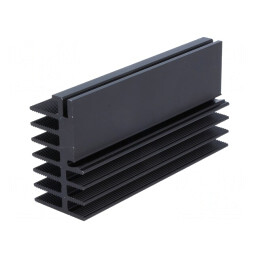 Radiator Aluminiu Negru 100mm x 30mm x 52mm | Electronic-mag.ro | Componente Electronice