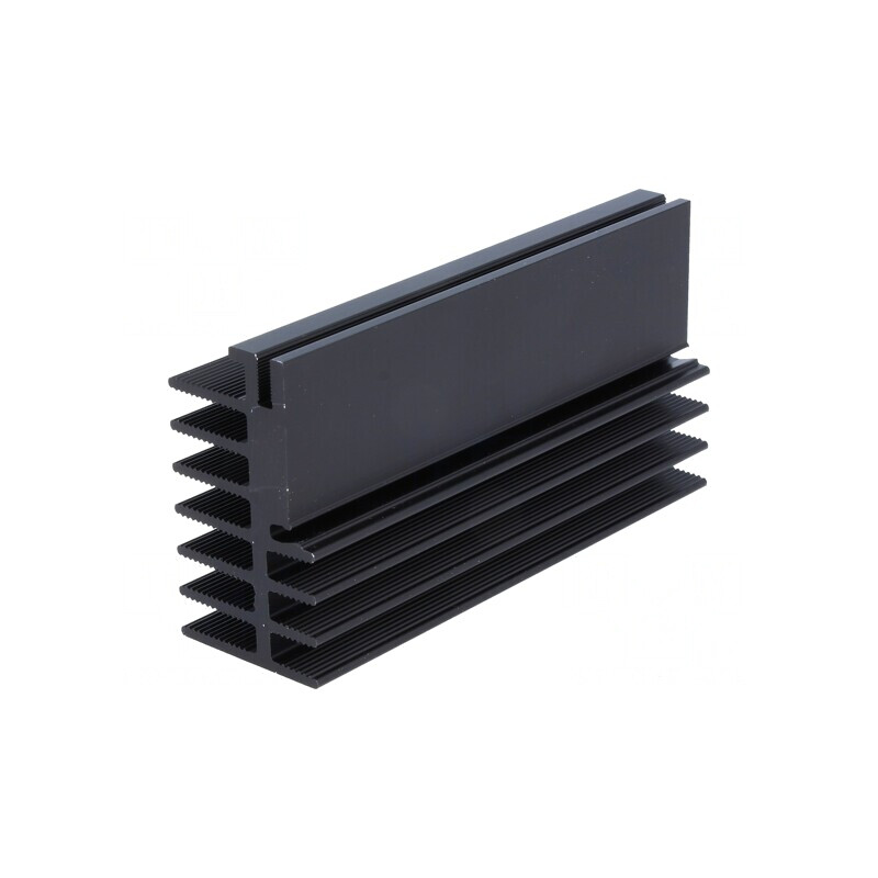 Radiator Aluminiu Negru 100mm x 30mm x 52mm | Electronic-mag.ro | Componente Electronice
