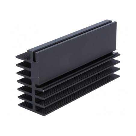 Radiator Aluminiu Negru 100mm x 30mm x 52mm | Electronic-mag.ro | Componente Electronice