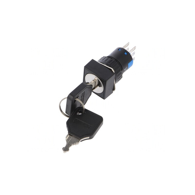 Întrerupător cu cheie 3PST Ø16mm | Electronic-mag.ro | Componente Electronice