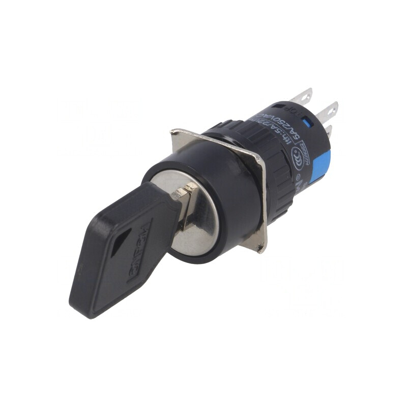 Întrerupător cu Cheie 3PST Ø16mm | Electronic-mag.ro | Componente Electronice