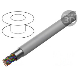 Cablu Ecranat PVC Gri 12x2x0,5mm