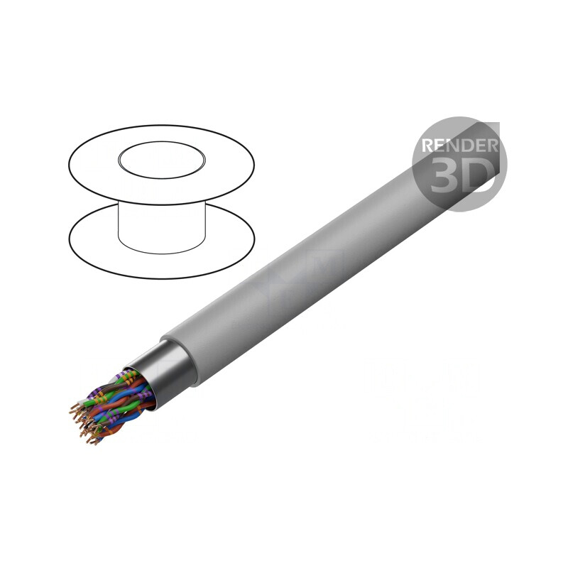 Cablu Ecranat PVC Gri 12x2x0,5mm | Electronic-mag.ro | Componente Electronice Cablu Ecranat PVC Gri 12x2x0,5mm | Electronic-mag.ro | Componente Electronice