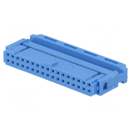 Mufă IDC Mamă 34 PIN Aurită pentru Cablu-Bandă 1,27mm | Electronic-mag.ro | Componente Electronice