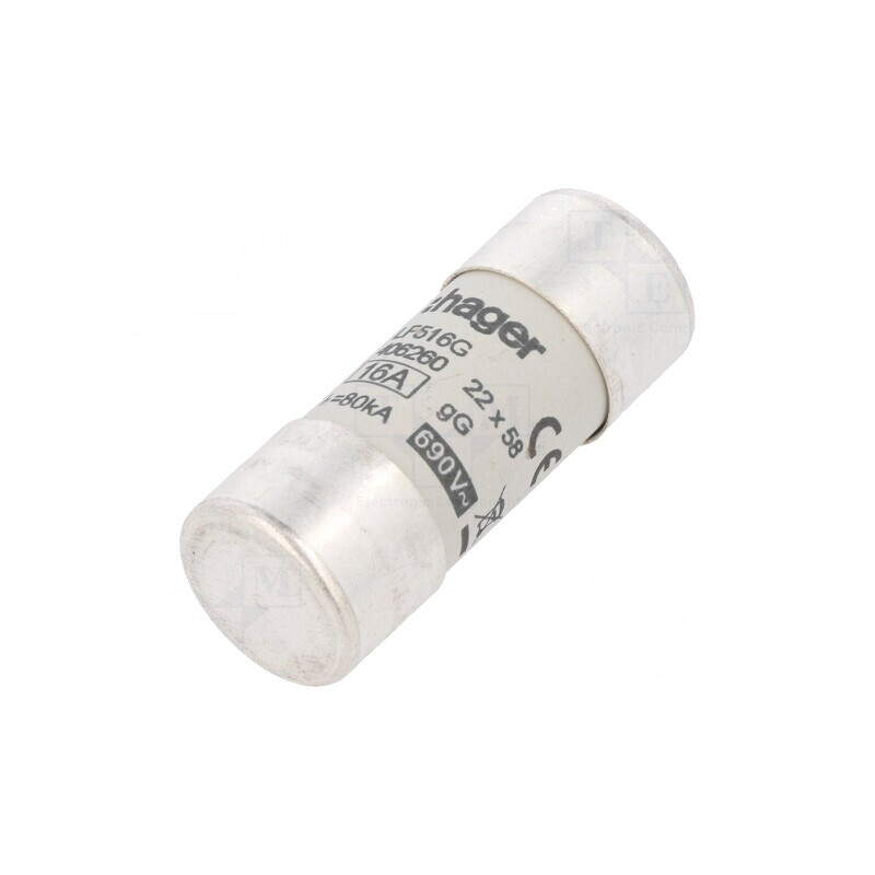 Siguranță cilindrică 16A 690V industrială | Electronic-mag.ro | Componente Electronice
