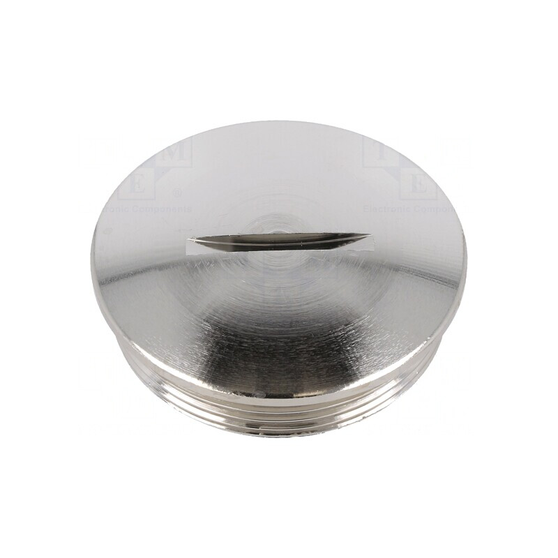 Capac de protecție IP54 alamă nichelat M40 1,5 | Electronic-mag.ro | Componente Electronice