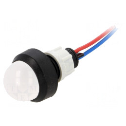 Lampă LED Convex Albă 12V Ø13mm IP40 | Electronic-mag.ro | Componente Electronice