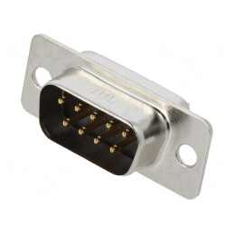D-Sub 9-Pin Soclu Tată Aurit THT | Electronic-mag.ro | Componente Electronice