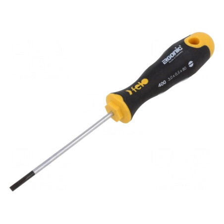 Şurubelniţă Plată ERGONIC 3,0x0,5mm | Electronic-mag.ro | Componente Electronice