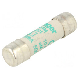 Siguranță întârziere 1A 500VAC 10x38mm | Electronic-mag.ro | Componente Electronice