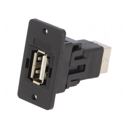 Adaptor USB A la USB B SLIM 2.0 Aurit Plastic | Electronic-mag.ro | Componente Electronice
