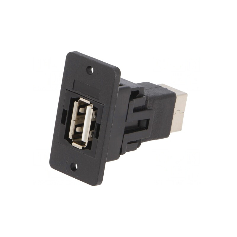 Adaptor USB A la USB B SLIM 2.0 Aurit Plastic | Electronic-mag.ro | Componente Electronice
