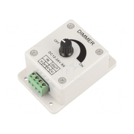 Variator de Lumină 12VDC/24VDC 8A 96W/192W | Electronic-mag.ro | Componente Electronice