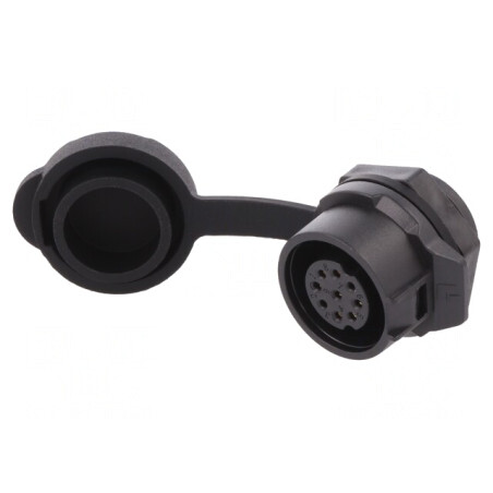 Conector Circular Mamă 9 PIN 5A Aurit | Electronic-mag.ro | Componente Electronice