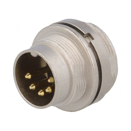 Conector M16 Soclu Tată Lipire 5 PIN 5A 60V IP68 | Electronic-mag.ro | Componente Electronice