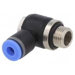 Racord Push-in Unghi Alamă Nichelată PBT 0,95-15bar | Electronic-mag.ro | Componente Electronice