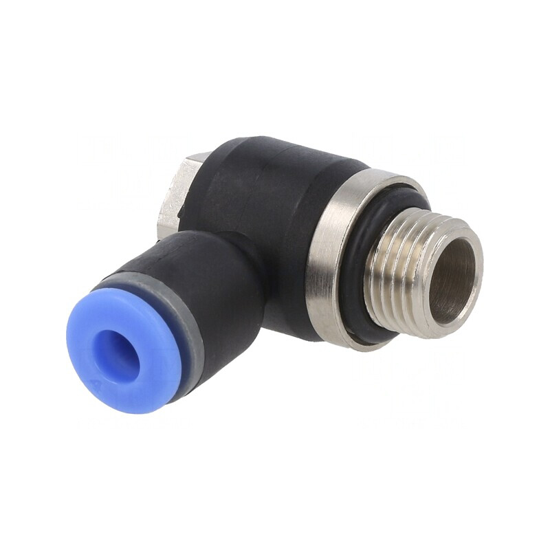 Racord Push-in Unghi Alamă Nichelată PBT 0,95-15bar | Electronic-mag.ro | Componente Electronice