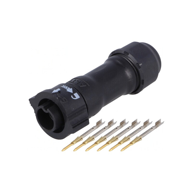 Conector Circular Mufă pe Cablu 6 Pin Tată X-Lok | Electronic-mag.ro | Componente Electronice