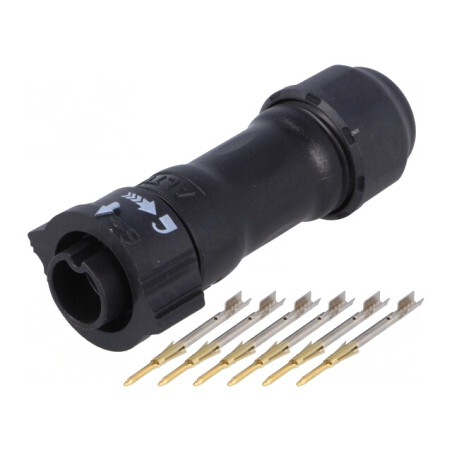 Conector Circular Mufă pe Cablu 6 Pin Tată X-Lok | Electronic-mag.ro | Componente Electronice