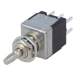 Comutator cu Apăsare DPDT 3A/250VAC ON-(ON) | Electronic-mag.ro | Componente Electronice
