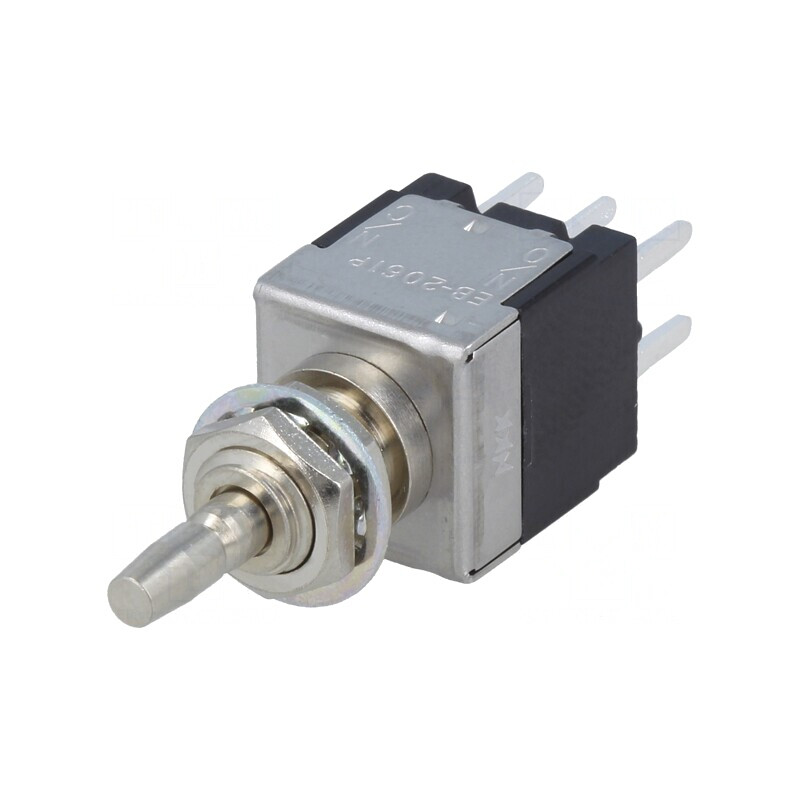 Comutator cu Apăsare DPDT 3A/250VAC ON-(ON) | Electronic-mag.ro | Componente Electronice