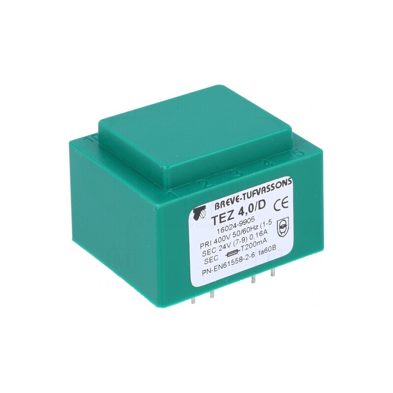 Transformator încapsulat 4VA 400VAC 24V PCB | Electronic-mag.ro | Componente Electronice